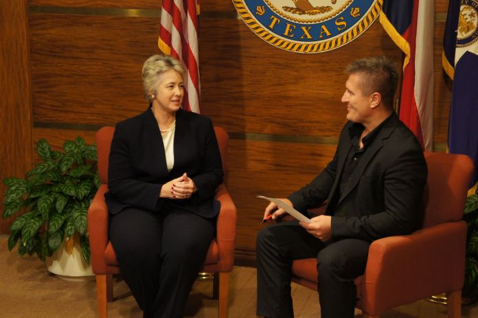 Samir Becic and Mayor Annise Parker
